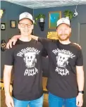  ?? RYAN KNELLER/THE MORNING CALL ?? Paranormal Pizza is operated by twin brothers Marc, left, and Joey Kubushefsk­i.