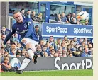  ??  ?? STAR Wayne in action for Everton