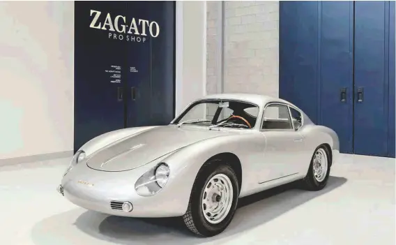  ??  ?? Above: The result of Zagatoʼs hard work is quite simply stunning – clearly related to the original Carrera Abarth, the Sanction II has a fresh yet timeless look