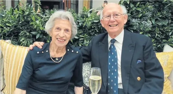  ??  ?? Tayside businessma­n Donald Marr, who lived in Longforgan, with his wife Valerie in happier times.