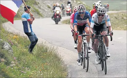  ??  ?? Colombian Egan Bernal leads a breakaway on his way to victory in the Tour de France last July