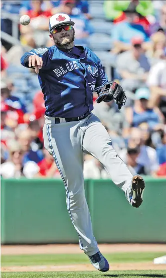  ?? CHRIS O’MEARA/THE ASSOCIATED PRESS/FILES ?? The future of Blue Jays third baseman Josh Donaldson remains up in the air amid speculatio­n he’s being shopped around by Toronto to teams fighting for playoff spots.