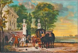  ??  ?? PINTURA. Obra de Cornelis Troost tiene base de US$ 400 mil. dólares.