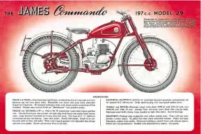  ??  ?? The 197cc Commando proved a reliable, if vocal, companion for John.