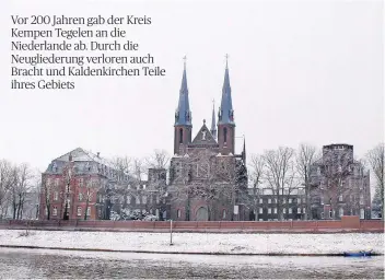  ?? RP-FOTO: BUSCH ?? Steyl (hier das Kloster) war einst der wichtigste Maaszugang des Herzogtums Jülich.