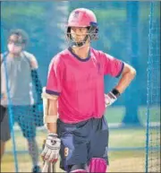  ?? ROYALS ?? Yashasvi Jaiswal at the Royals nets in the UAE.