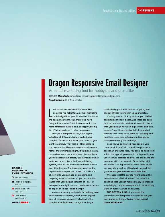 Dragon Responsive Email Designer