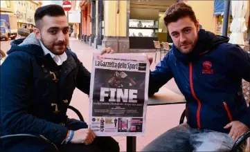  ??  ?? En novembre , les Italiens étaient dépités d’apprendre qu’ils seraient absents de la Coupe du monde. Qu’en est-il quelques mois plus tard ? (Photo d’archive Thibaut Parat)