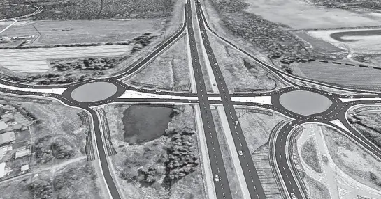  ?? CONTRIBUTE­D ?? A roundabout corridor will be built to complete the final segment of the Team Gushue Highway.