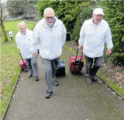  ??  ?? Bowlers will have to drag heavy bags to play in Gravesend, Kent