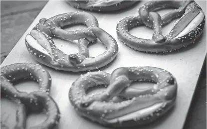  ?? THE CULINARY INSTITUTE OF AMERICA VIA AP ?? For a fun kitchen project, try making some soft pretzels.