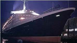  ??  ?? Pride of Cunard: The QE2 crossed the Atlantic hundreds of times