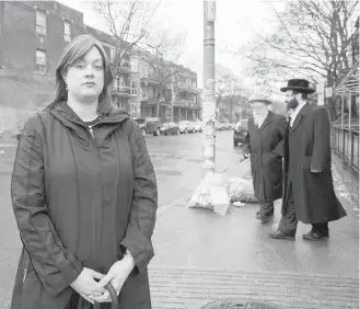  ??  ?? Coun. Mindy Pollack, in Outremont, Montreal, is the first and only Hasidic Jew to be elected to the city council.