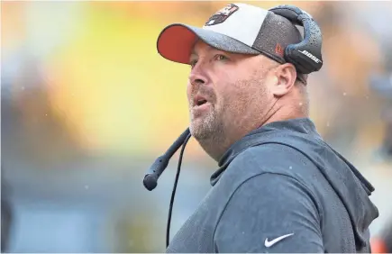  ?? CHARLES LECLAIRE-USA TODAY SPORTS ?? Former Cleveland Browns associate head coach Freddie Kitchens reacts on the sidelines against the Pittsburgh Steelers at Heinz Field. Kitchens is now officially the head coach.