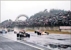  ??  ?? TORRENCIAL. El GP de Japón de 1976 estuvo marcado por la lluvia.