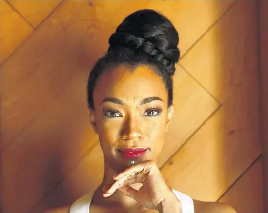  ?? Genaro Molina Los Angeles Times ?? SONEQUA MARTIN-GREEN is boldly going where no black woman has gone before in the beloved franchise: to the lead in “Star Trek: Discovery.” And she’s thrilled.