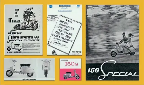  ?? ?? Surprising­ly little advertisin­g material was produced, but it did show the sleek lines; which by 1960’s standards looked ultra-modern.