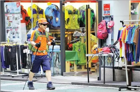 Korean top hiking clothes
