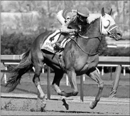  ?? BARBARA D. LIVINGSTON ?? Mischeviou­s Alex wins the Grade 1 Carter on Saturday. Trainer Saffie Joseph Jr. is pointing him to the Met Mile.