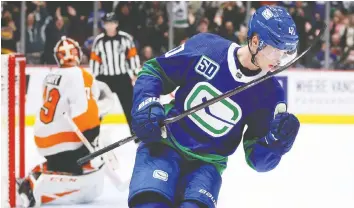  ?? — THE CANADIAN PRESS FILES ?? Minnesota head coach Dean Evason says Elias Pettersson is one Vancouver player who will get “special attention” from his team in the playoffs.