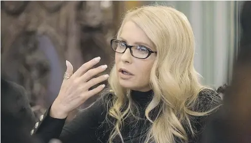  ?? ANNA KORBUT ?? Yulia Tymoshenko, Ukraine’s most famous and controvers­ial politician, interviewe­d by Diane Francis.