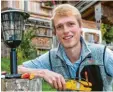  ?? Foto: Lienert ?? Daniel Vogler aus Hinang ist Jahresbest­er bei den Elektrotec­hnikern.