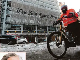  ?? Foto: Profimedia.cz. ?? Sídlo listu Toto newyorské sídlo významného deníku The New York Times musel Donald McNeil proti své vůli opustit.