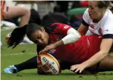  ?? ALAIN JOCARD/AFP/GETTY IMAGES ?? Canadian Magali Harvey cracked the Pan Am Games roster in rugby sevens after great success in the 15-a-side game.