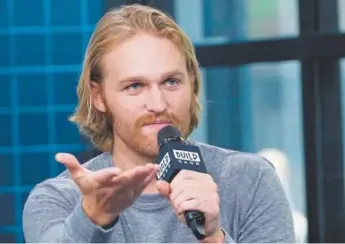  ??  ?? Actor Wyatt Russell participat­es in the BUILD Speaker Series to discuss his new series “Lodge 49” at AOL Studios on Aug. 6 in New York.