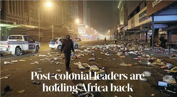  ?? Picture: Sandile Ndlovu ?? Africa’s post-colonial rulers are not interested in removing poverty and inequality, thus leading to the underminin­g of democratic ideals, says the author.