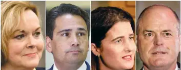  ?? Nicola Willis and Todd Muller. ?? From left; National leader Judith Collins has revealed her reshuffled caucus which includes Simon Bridges,