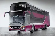  ?? FOTO: DAIMLER ?? Preise für den Doppelstoc­k-Bus S 531 DT will Setra nicht nennen.