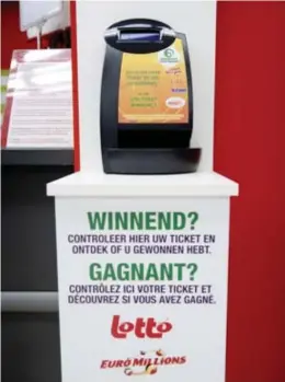  ??  ?? Voor het eerst in 40 jaar verhoogt de winstuitke­ring van de Lotto. © blg