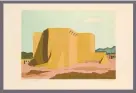  ?? COURTESY OF WILLIAM R. TALBOT ?? “Adobe Mission (Ranchos de Taos Church),” screen print, 1962, by Morris Blackburn.