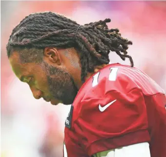  ??  ?? Cardinals wide receiver Larry Fitzgerald grew up in Minneapoli­s.