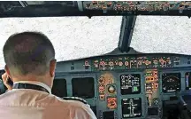  ??  ?? Frosted glass: The pilot couldn’t see the runway