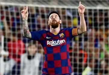  ?? (Photos Epa) ?? Messi devrait recevoir un sixième Ballon d’Or aujourd’hui. Ce serait un record.