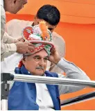  ?? SANJEEV VERMA/GETTY IMAGES ?? ON THE MOVE Hooda at the Jan Kranti Yatra rally launch in Hodal