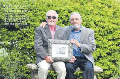  ?? Ian Croll ?? Baby twins Brian (L) and Peter (R) Dolan who defied the odds to escape and survive 1941 May Blitz thanks to their mum (pictured) Mrs Ann Dolan and their dad John Dolan