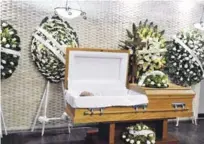  ??  ?? Rafael G. Santana será sepultado en el cementerio Puerta del Cielo.