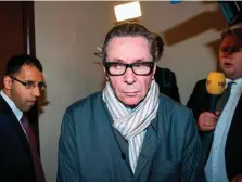  ??  ?? Accused: Jean-Claude Arnault arrives at the court in Stockholm
