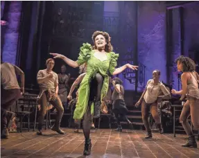  ?? AP ?? Amber Gray and the cast during a performanc­e of “Hadestown,” directed by Rachel Chavkin. The musical won eight Tonys on Sunday.