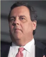  ??  ?? New Jersey Gov. Chris Christie