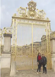  ??  ?? The golden gates of Versailles