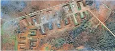  ?? | Reuters ?? A SATELLITE image shows an overview of aircraft at Saki Airbase after an attack in Novofedori­vka, Crimea, this week.