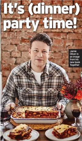  ??  ?? Jamie Oliver in an image from his new book Together