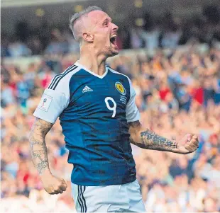  ?? Picture: SNS Group. ?? Leigh Griffiths had Hampden bouncing last June.