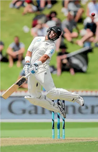 ?? PHOTO: GETTY IMAGES ?? Ross Taylor, here avoiding a bouncer from Shannon Gabriel during the first test in Wellington, will enjoy the comforts of home when the second test starts in Hamilton today.