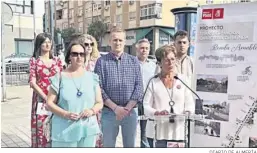  ?? DIARIO DE ALMERÍA ?? La candidata del PSOE durante la presentaci­ón del proyecto en campaña.