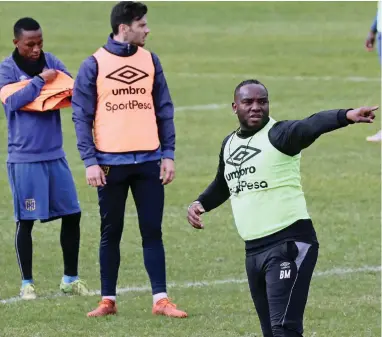  ??  ?? ON TOP OF IT: Benni McCarthy is mindful that his team needs to be more focused and in shape when they lose the ball.